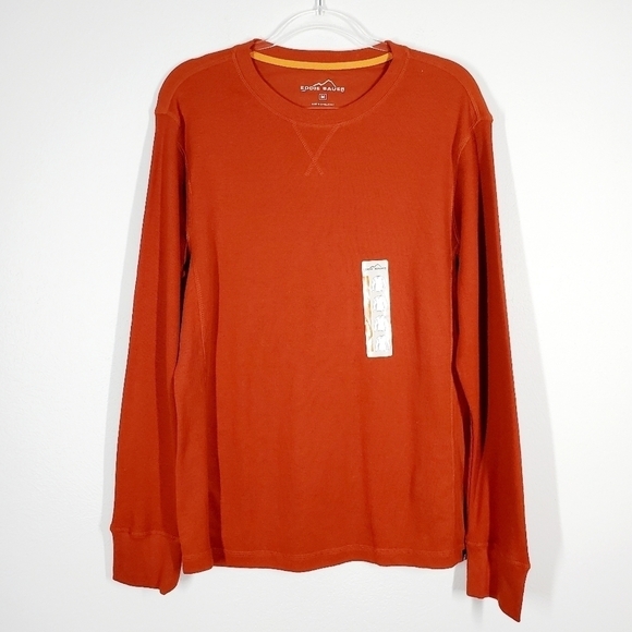 EDDIE BAUER LONG SLEEVE WAFFLE KNIT SHIRT - Picture 1 of 6